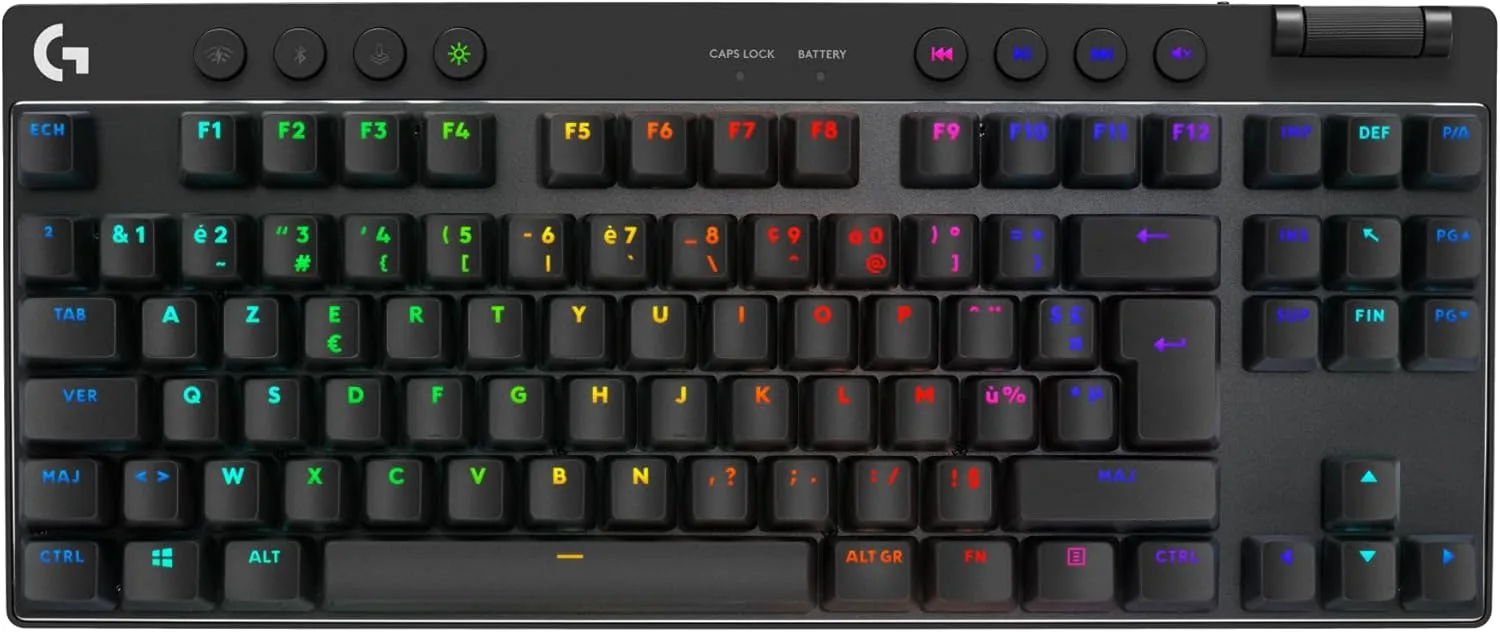 Logitech G PRO X TKL LIGHTSPEED   Clavier Gaming Sans Fil Esport RGB