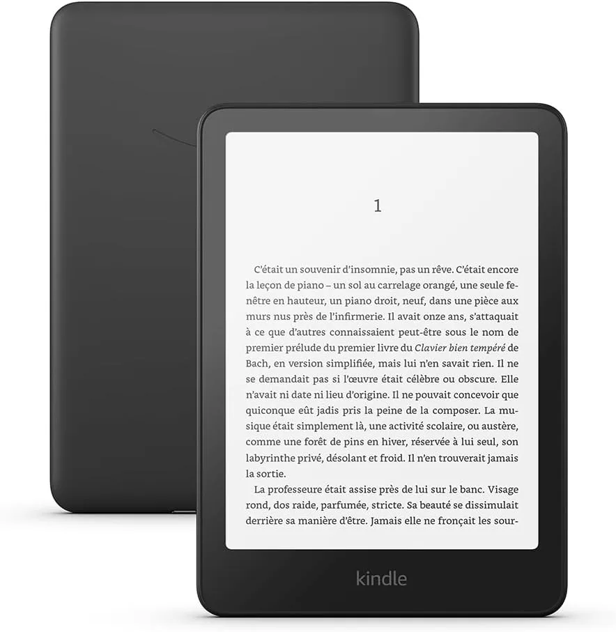 Amazon Kindle Paperwhite 12ᵉ Génération 16 Go – Sans Publicité – Écran 7" 300 ppp Étanche IPX8 Noir